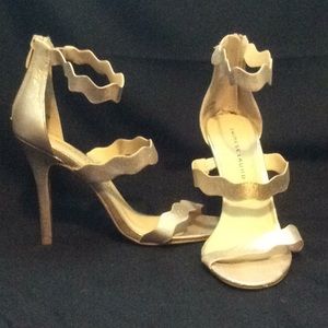 Chinese Laundry Gold Metallic High Heel Sandals